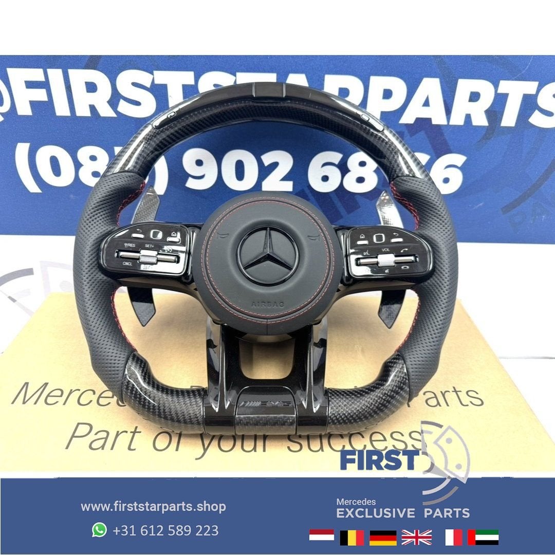 AMG CARBON STUUR + LED TOERENTAL INDICATOR A35 A45 CLA45 C63
