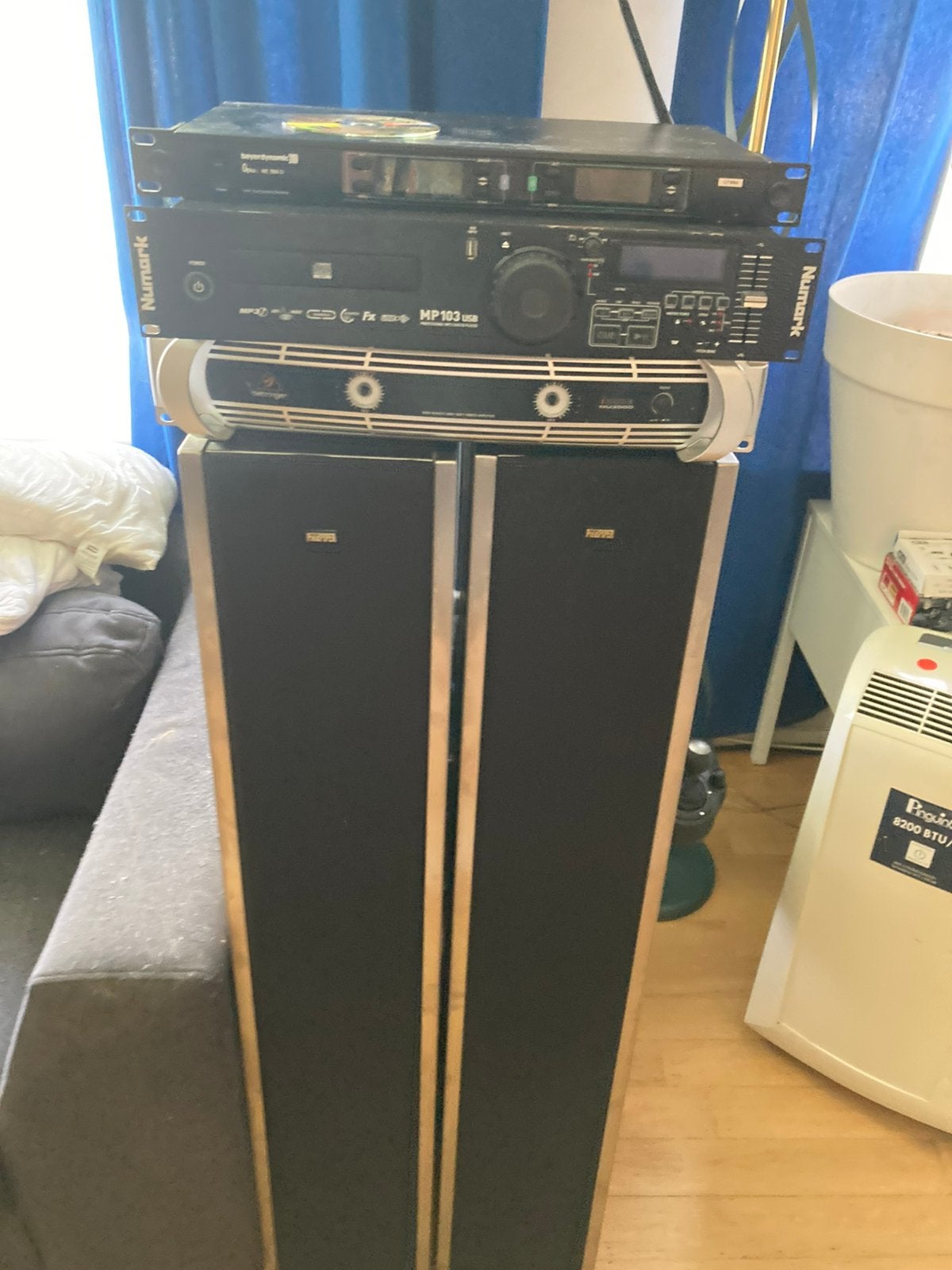 DJ/PA Geluidsinstallatie –The Pied Piper, Behringer & Numark, Muziek en Instrumenten, Ophalen of Verzenden, Zo goed als nieuw