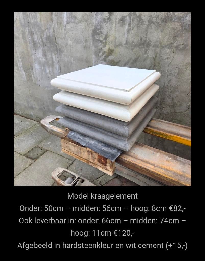 Kolomkoppen pilaarafdekker paalmuts, Ophalen