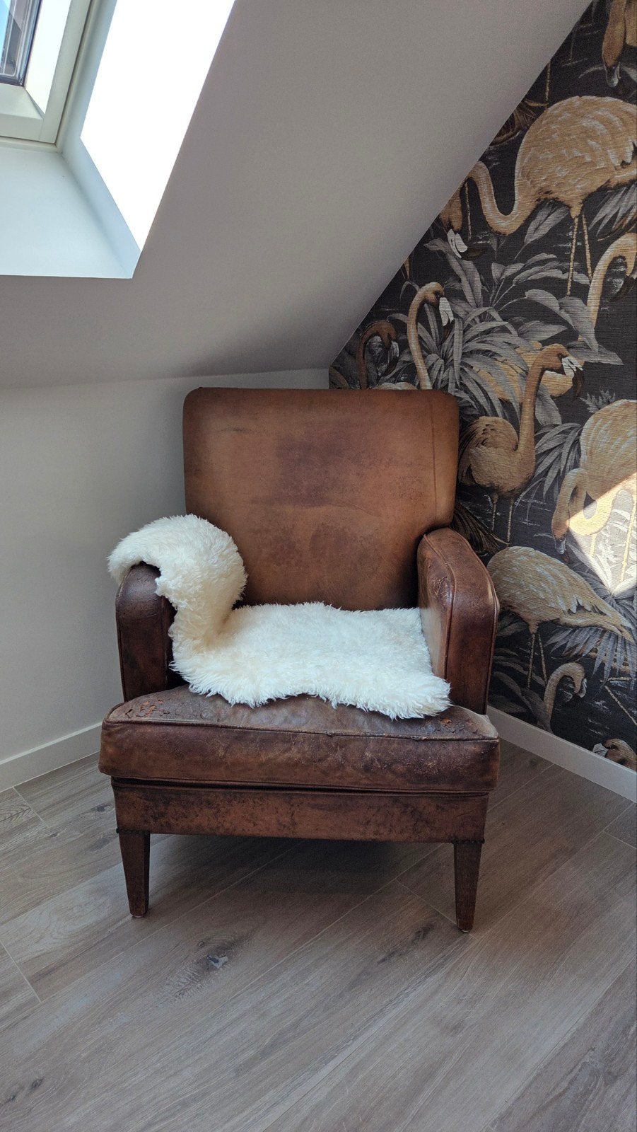 Vintage lederen clubfauteuils – set van 2, Enlèvement, Utilisé, Cuir, Vintage