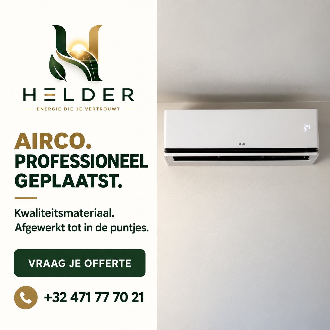 AIRCO PROFESSIONEEL GEPLAATST, Enlèvement, Comme neuf