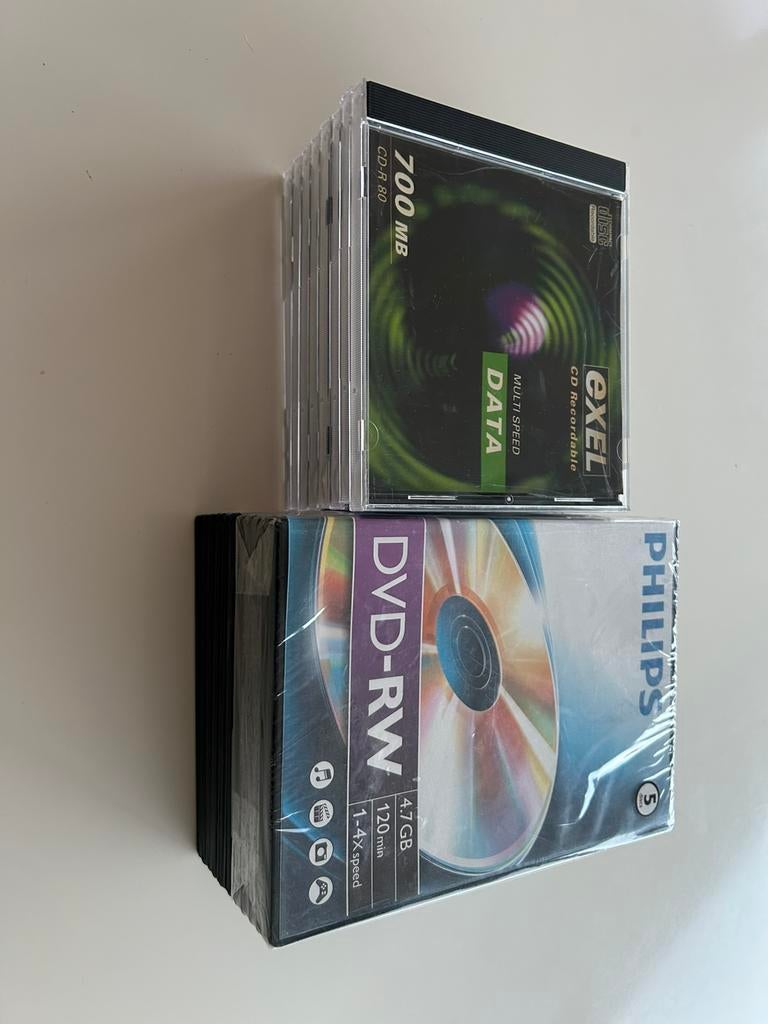 Dvd en CD-Rom, Informatique & Logiciels, Disques enregistrables, Enlèvement, Neuf, Cd, Réinscriptible
