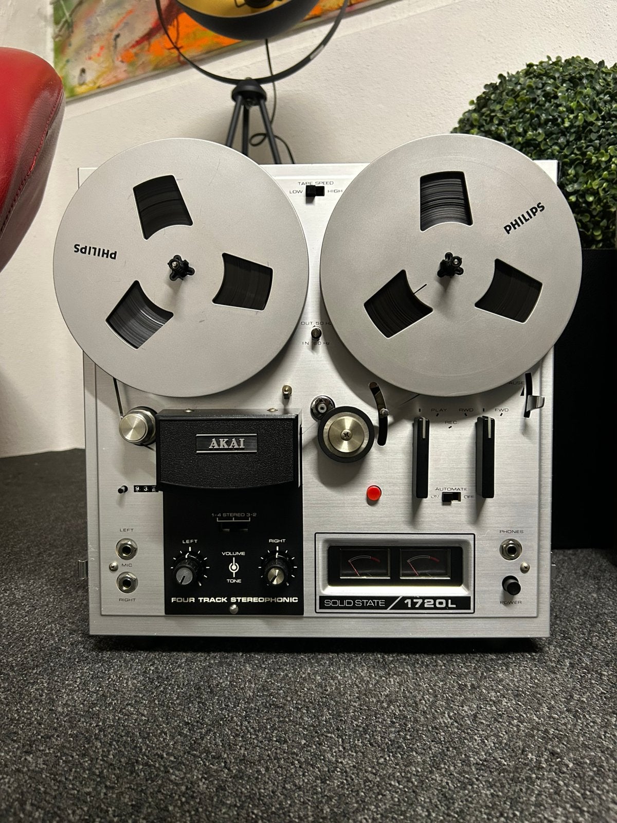 Alai bandrecorder met versterker, Ophalen of Verzenden, Bandrecorder, Met stofkap