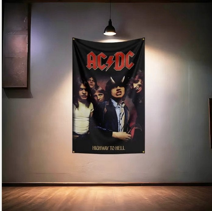 Grote vlaggen ACDC (150x90cm), Ophalen of Verzenden, Nieuw