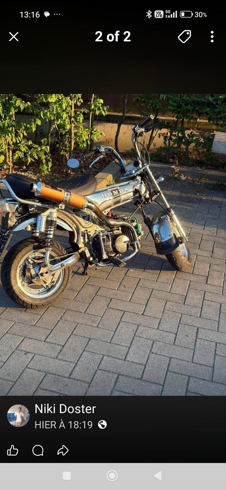 moto Dax, Fietsen en Brommers, Minibikes, Midibikes en Pitbikes, Ophalen