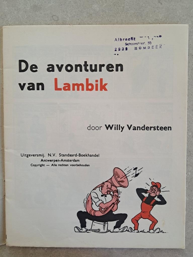 De Grappen van Lambik Willy Vandersteen 1983 -1ste uitgave, Boeken, Willy vandersteen, Europa, Ophalen of Verzenden, Gelezen