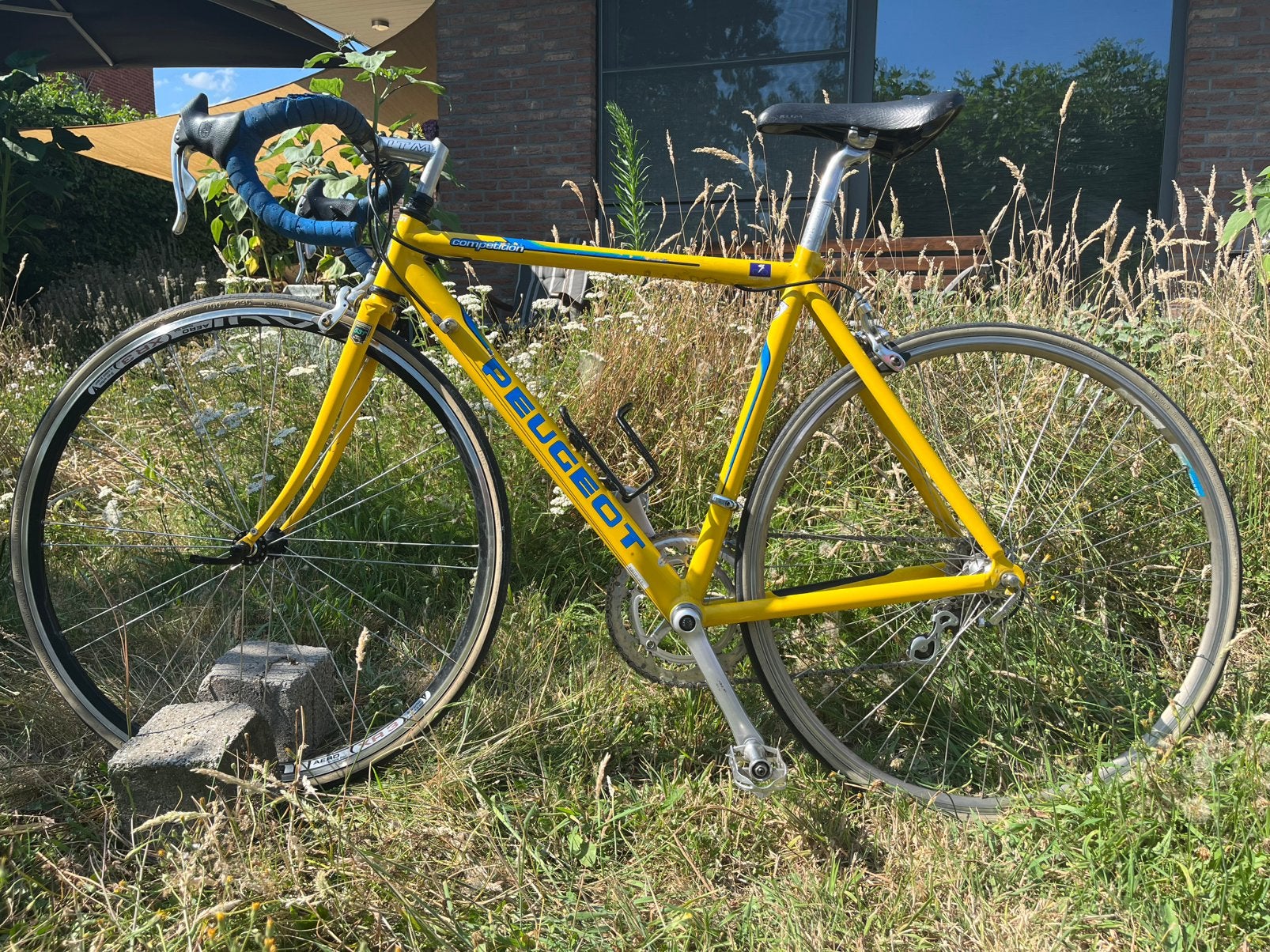 Peugeot competition 3000 koersfiets/race bike, Gebruikt, Velgrem, 15 tot 20 versnellingen, Ophalen