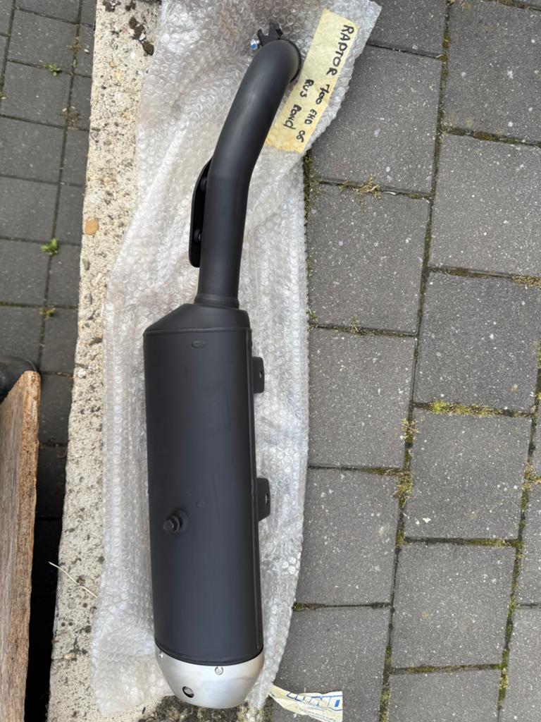 Originele Yamaha Raptor 700 uitlaat, Ophalen