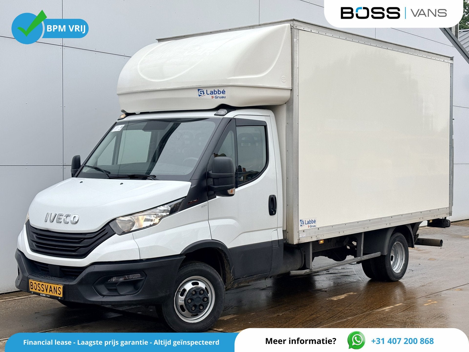 Iveco Daily 35C16 3.0 160PK Laadklep Zijdeur Camera Climate, Gebruikt, Zwart, 4 cilinders, Iveco