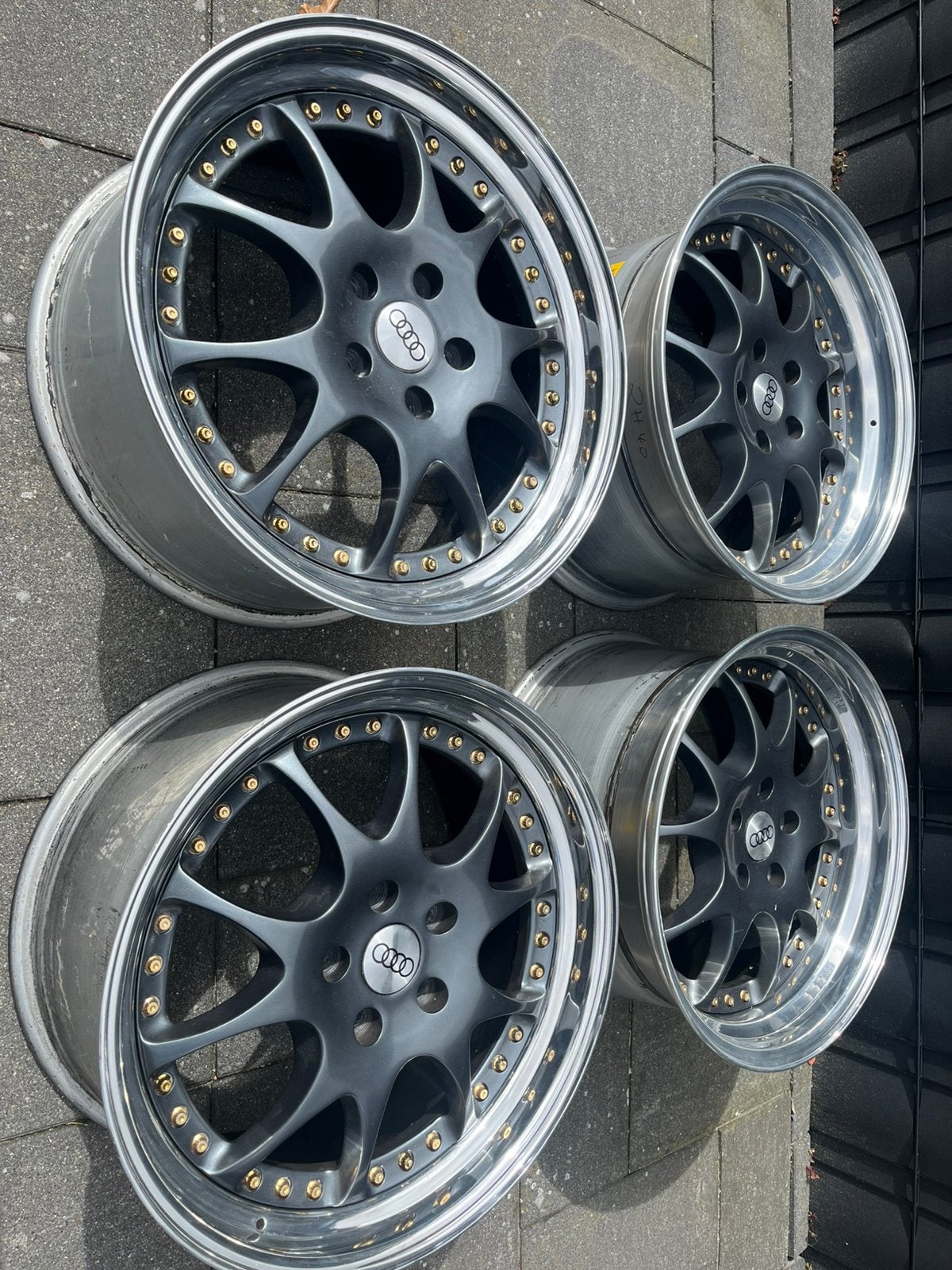 3 delige artec ml in 9j en 10j x 18 steek 5x112, Auto-onderdelen, 18 inch, Overige, Gebruikt, Velg(en)