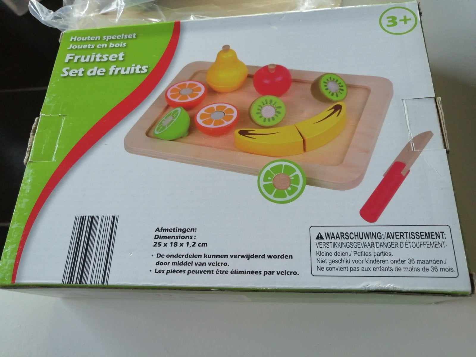 Nouveau set de découpe de fruits en bois, Enlèvement ou Envoi