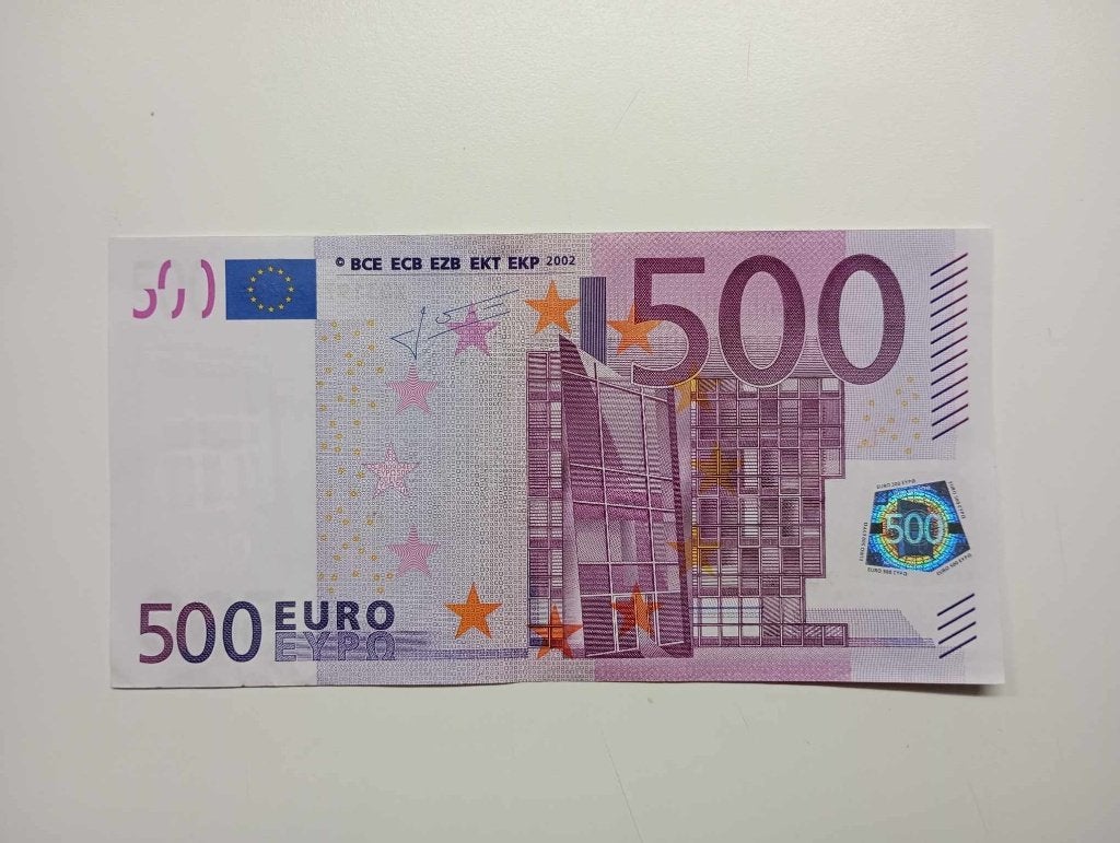 500 euro biljet ongeplooid – topstaat, Postzegels en Munten, Bankbiljetten | Europa | Eurobiljetten, Ophalen of Verzenden, Duitsland