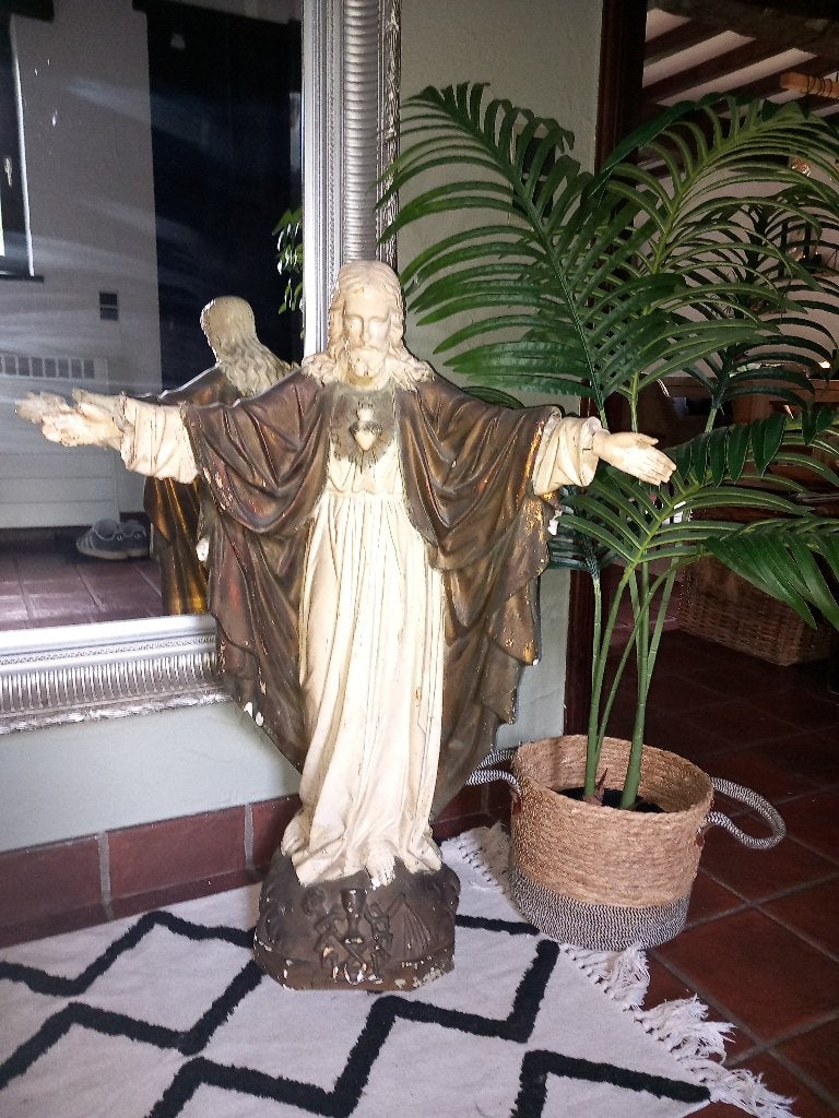 Mooi oud Christusbeeld., Antiek en Kunst, Ophalen