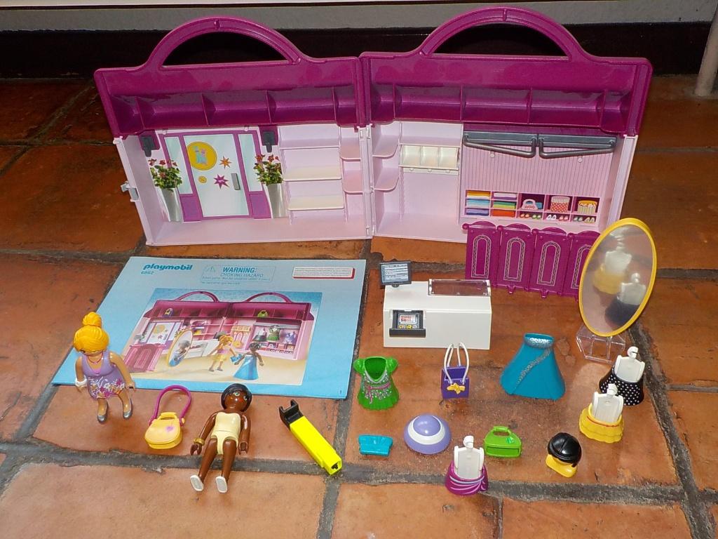 Playmobil 6862 Fashion Girls Meeneem Fashionshop - compleet, Kinderen en Baby's, Speelgoed | Playmobil, Ophalen of Verzenden, Zo goed als nieuw