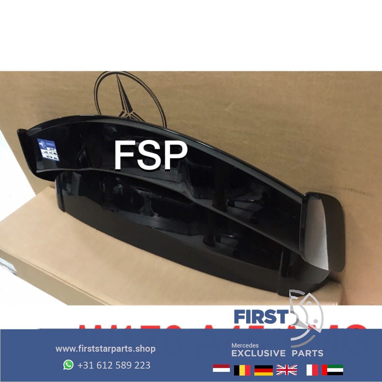 ZWARTE W176 A45 AMG DAK SPOILER Mercedes A Klasse VLEUGEL zw, Gebruikt, Ophalen of Verzenden, Achter, -