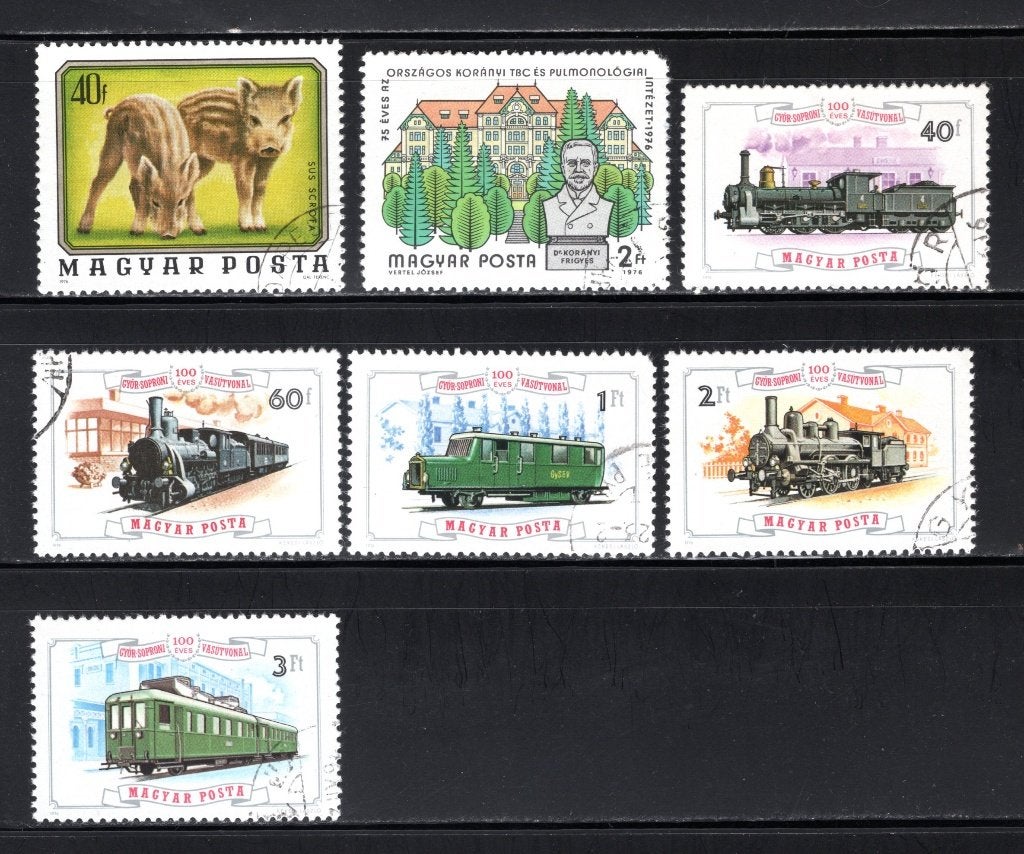 HONGARIJE Lot 1976 gestempeld, Verzenden, Gestempeld