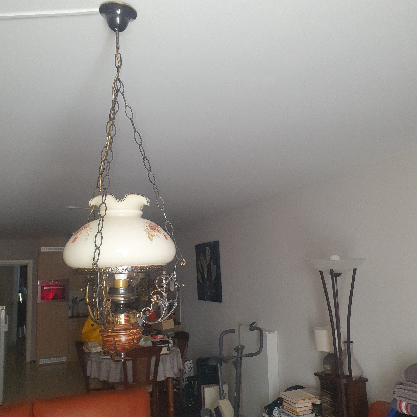 olielamp, Ophalen, Zo goed als nieuw, Glas, E27 (groot)
