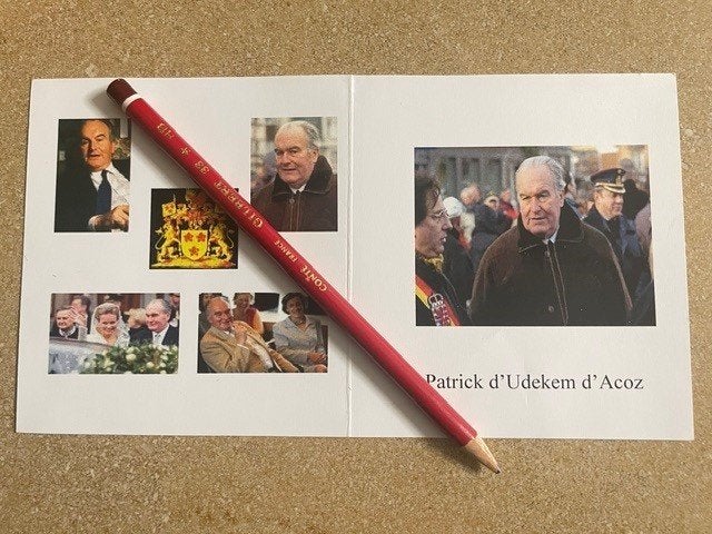 GRAAF Patrick d'Udekem d'Acoz , VADER VAN KONINGIN MATHILDE, Ophalen of Verzenden, Bidprentje