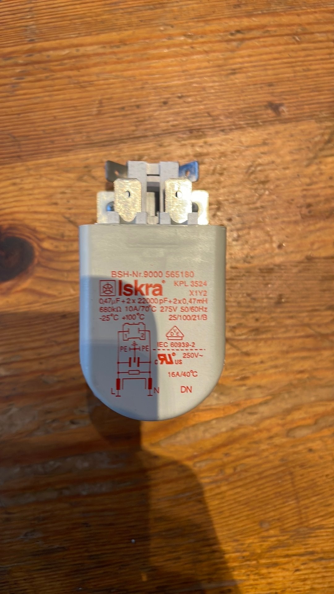 Filtre antiparasite EMI ISKRA KPL3524, Electroménager, Enlèvement ou Envoi, Utilisé