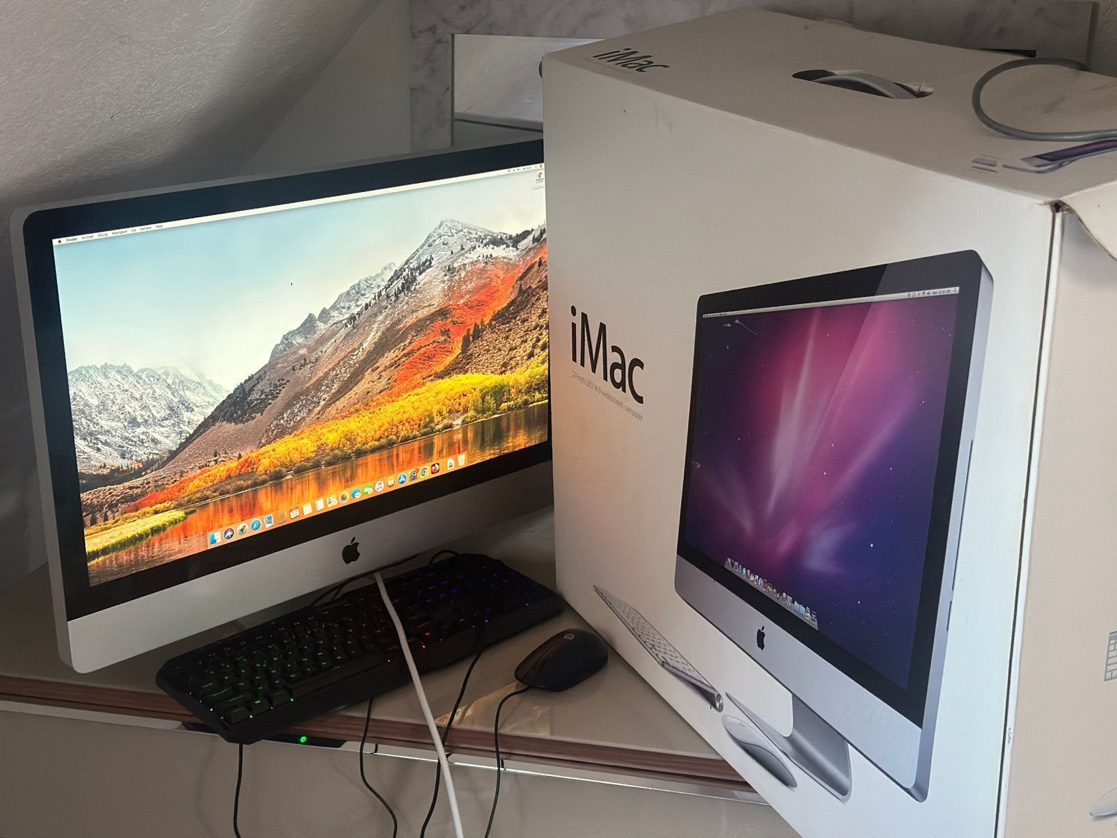 Apple iMac 27 Mid 2010 Core i3 3.2GHz 1TB HDD Inclusief doos, Computers en Software, Apple Desktops, HDD, IMac, Ophalen of Verzenden