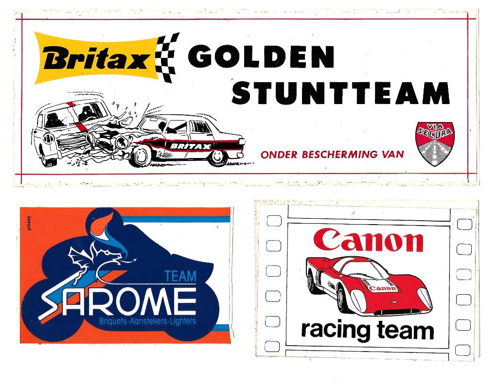 Oude/Vintage stickers/zelfklevers van Racing Teams., Verzamelen, Ophalen, Zo goed als nieuw, Overige typen