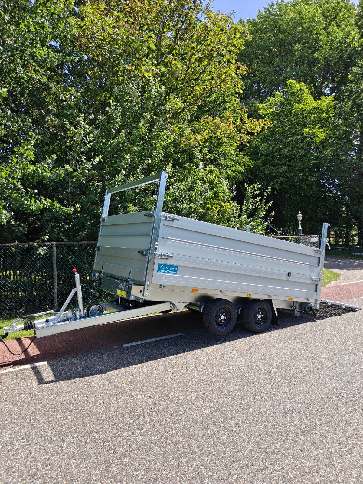 Demo Twintrailer TT 35-35 Aanhanger 3500KG, Autos : Divers, Remorques, Enlèvement, Comme neuf