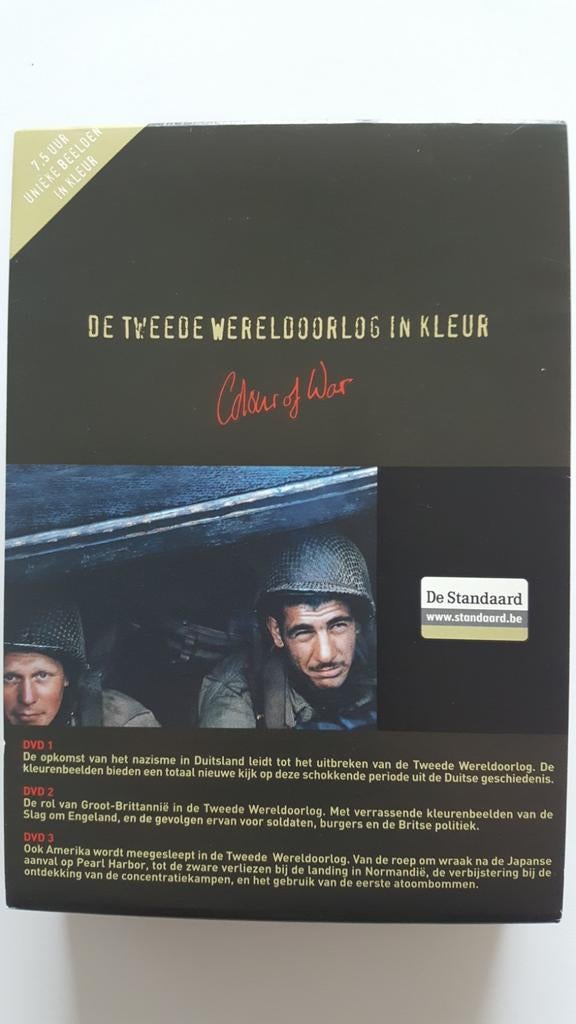 Nieuw: de Tweede Wereldoorlog in kleur dvd-box, Cd's en Dvd's, Dvd's | Actie, Ophalen, Nieuw in verpakking, Oorlog, Boxset