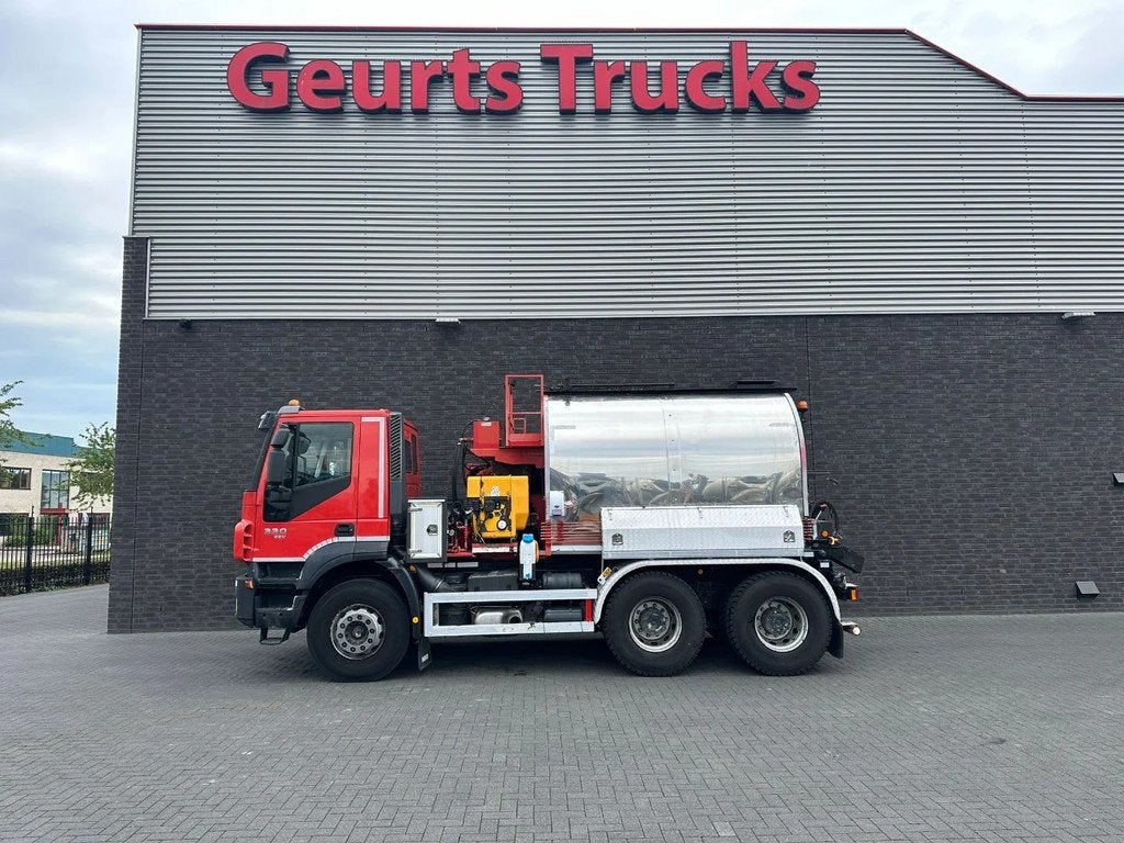 Iveco Trakker 330 6X4 LINNHOFF& HENNE AWÖL 600 6M3 ASFALTKO, Rouge, Euro 5, Achat, Iveco