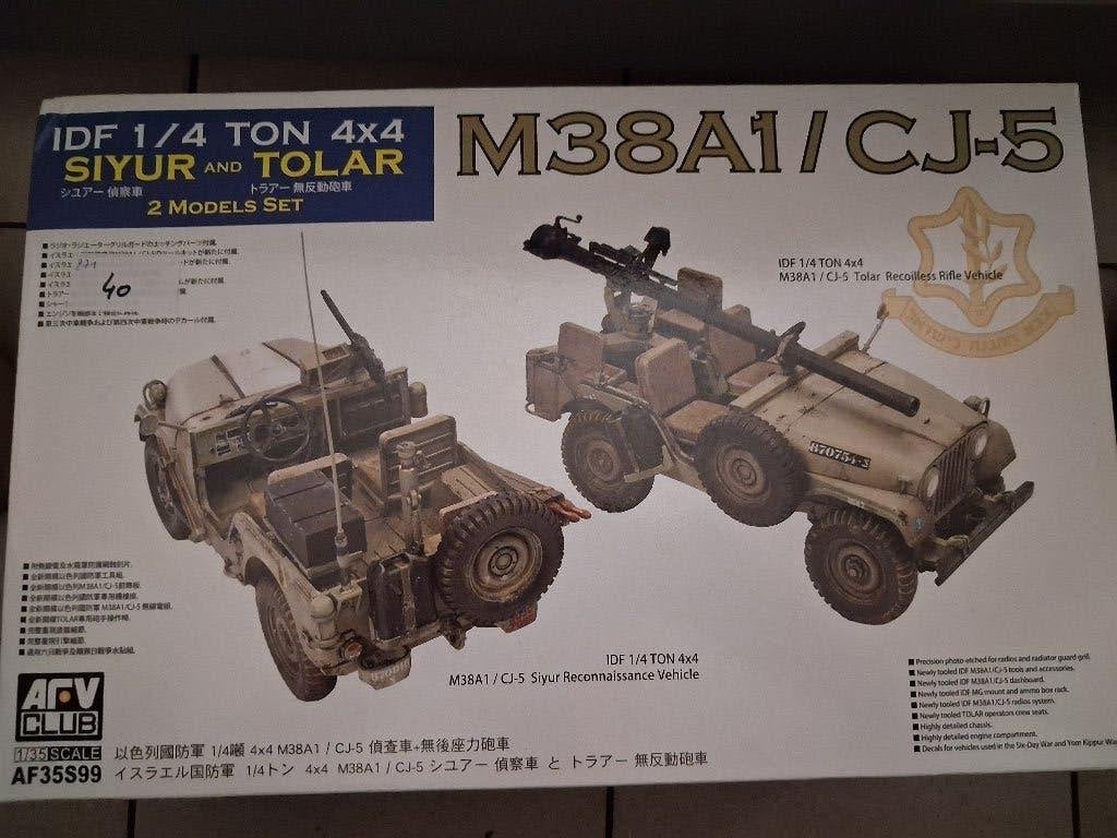 M38A1/CJ-5, Hobby en Vrije tijd, Overige merken, 1:32 tot 1:50, Ophalen of Verzenden, Zo goed als nieuw
