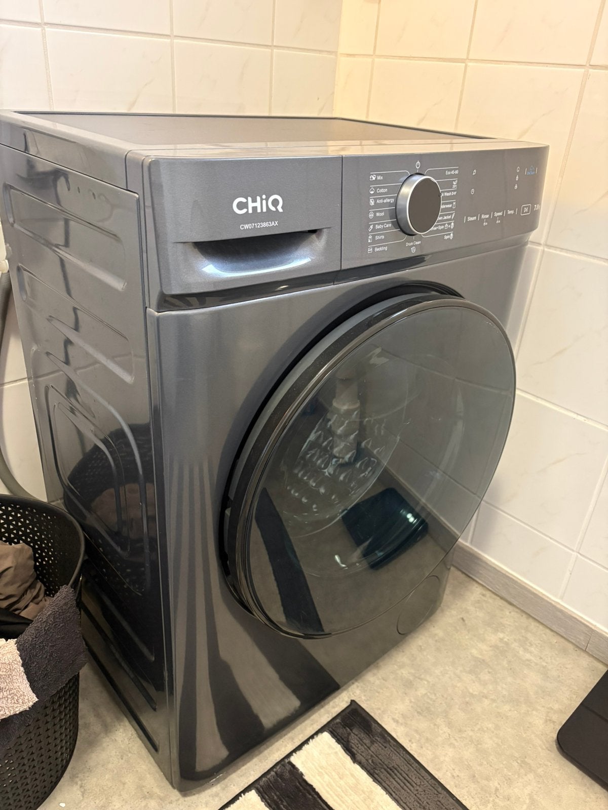 Wasmachine 7KG, Elektronische apparatuur, 6 tot 8 kg, Ophalen, Nieuw, Energieklasse A of zuiniger
