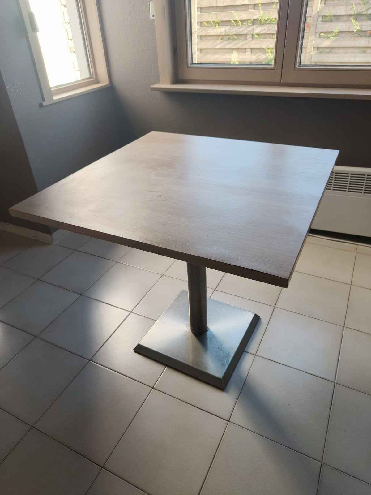 vierkante tafel., Ophalen, Gebruikt, 50 tot 100 cm, Vierkant