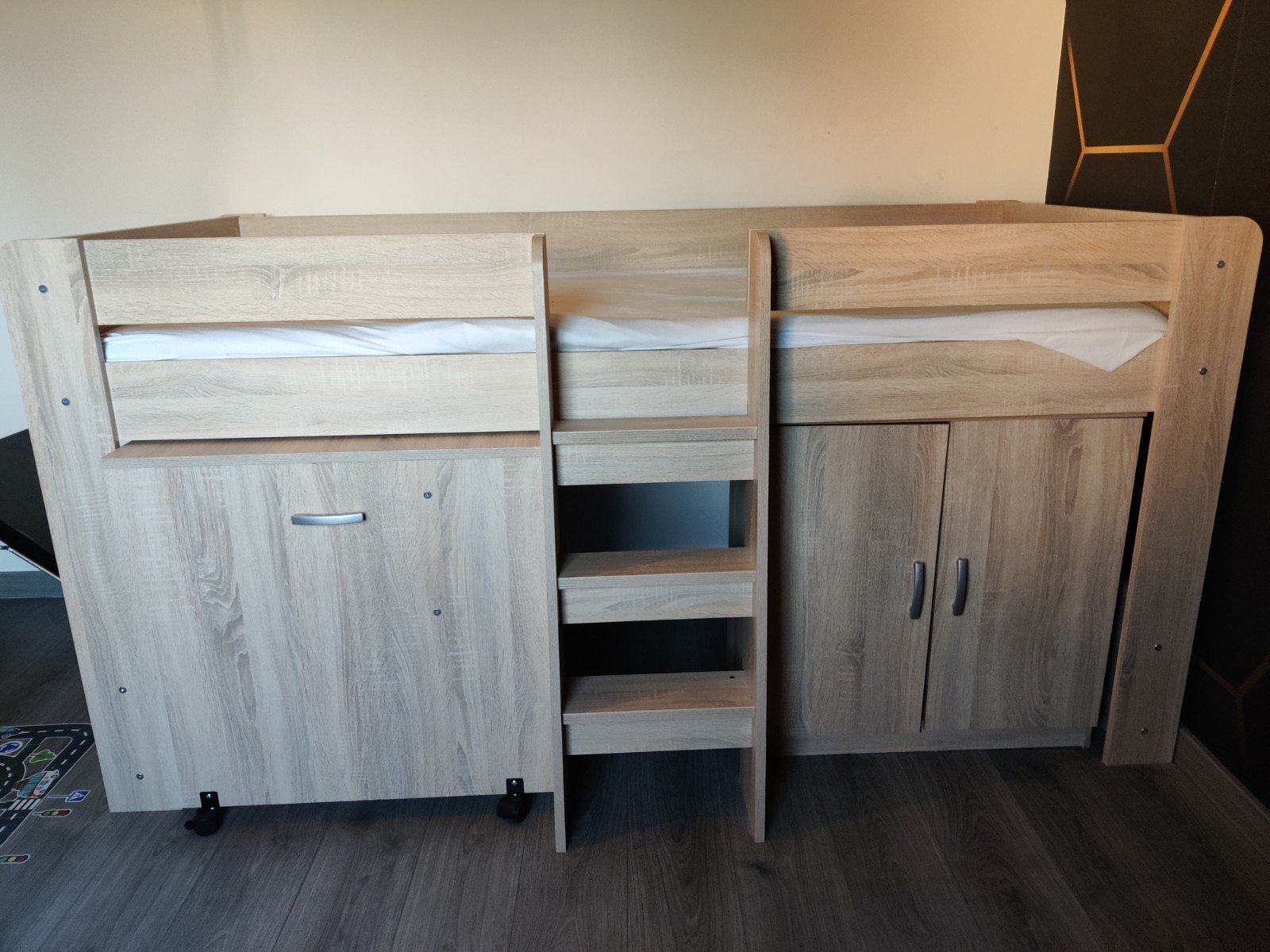 Halfhoogslaper kinderkamer, Ophalen, Zo goed als nieuw, Halfhoogslaper