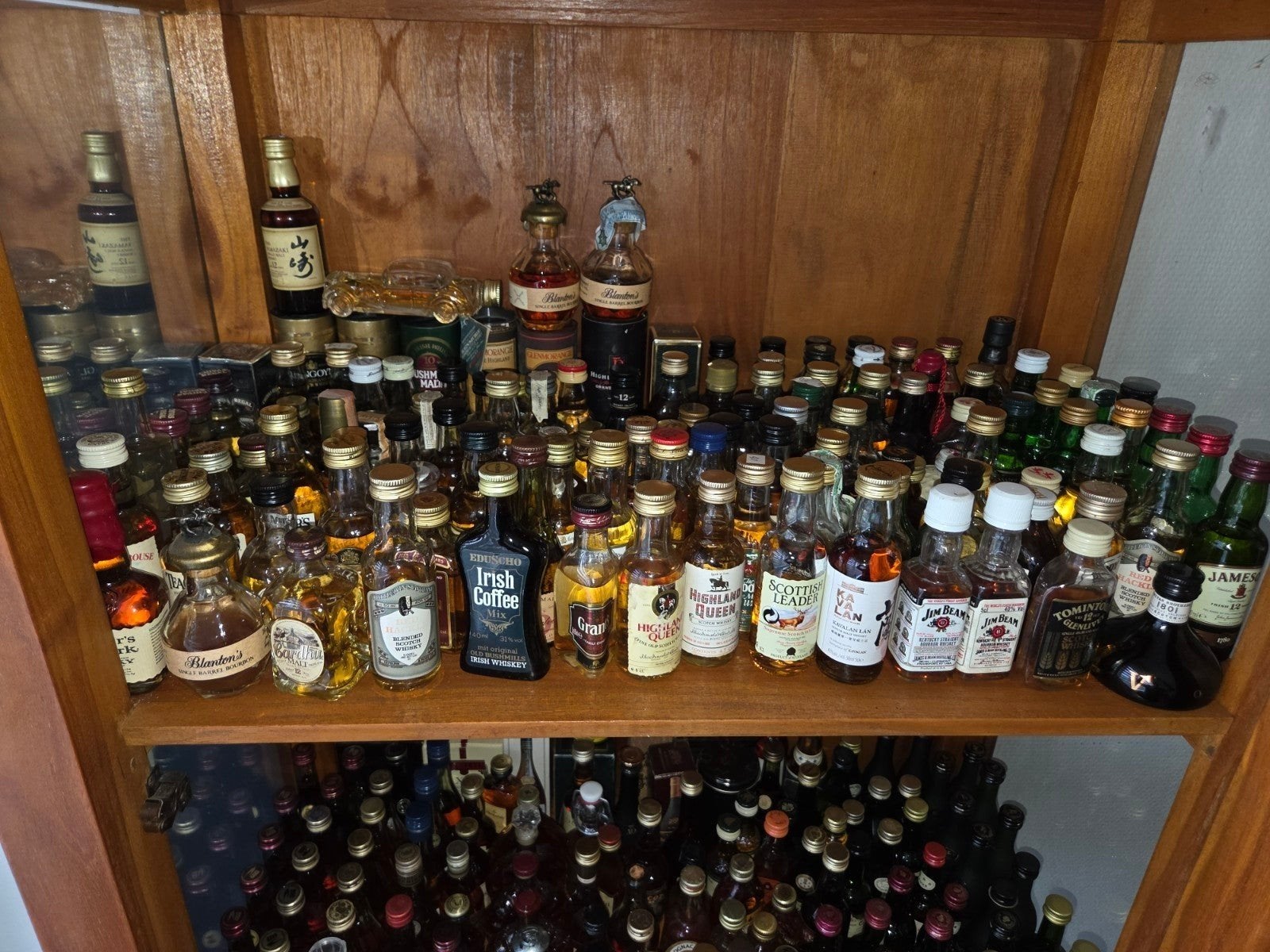 Grande collection de spiritueux miniatures, Enlèvement