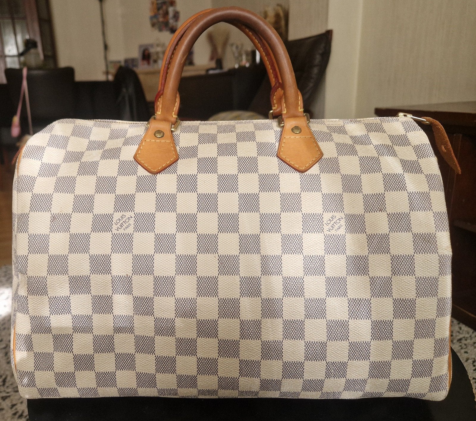 Sac Louis Vuitton Speedy 30 Damier Azur, Ophalen of Verzenden