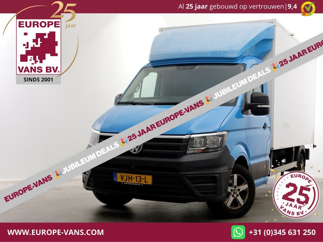 Volkswagen Crafter 35 2.0 TDI E6 Bakwagen met achterdeuren 2, ABS, Blauw, Bedrijf, 277 g/km