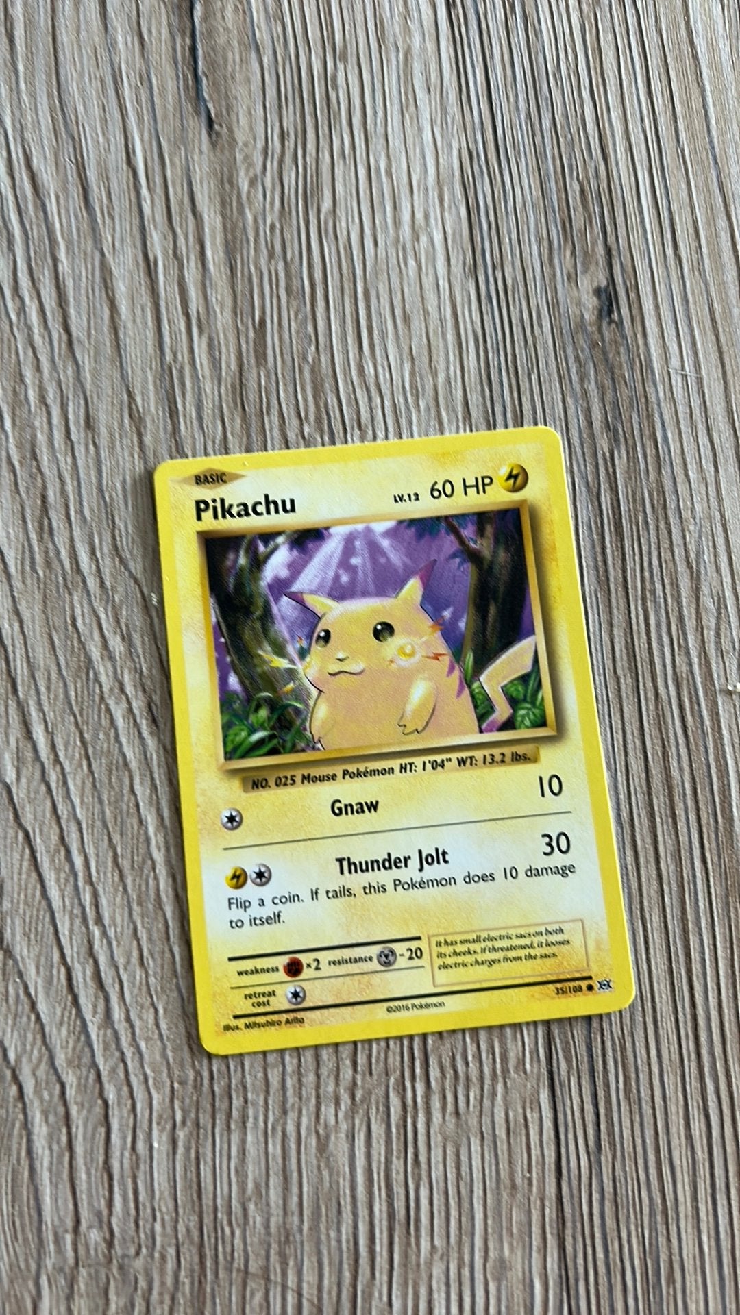 Pikachu, Hobby en Vrije tijd, Ophalen of Verzenden, Zo goed als nieuw, Losse kaart