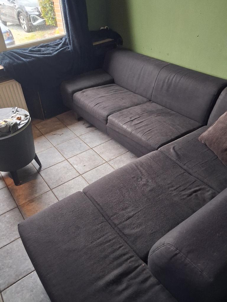 Hoekzetel, Huis en Inrichting, Ophalen, Gebruikt, Stof, L zetel
