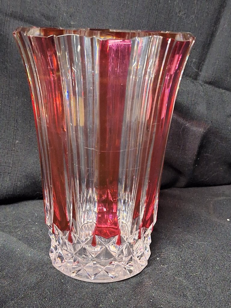 ANCIEN VASE EN CRISTAL VAL SAINT LAMBERT, Antiquités & Art, Enlèvement ou Envoi