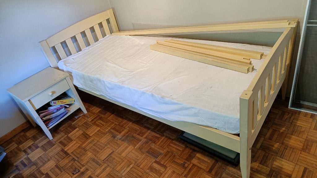 Gratis 1 pers bed, Ophalen