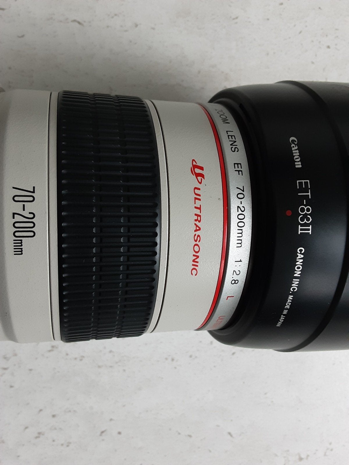 Canon EF 70—200 mm f/2.8L USM avec étui et pare-soleil, comm, TV, Hi-fi & Vidéo, Téléobjectif, Comme neuf, 70 mm, Canon