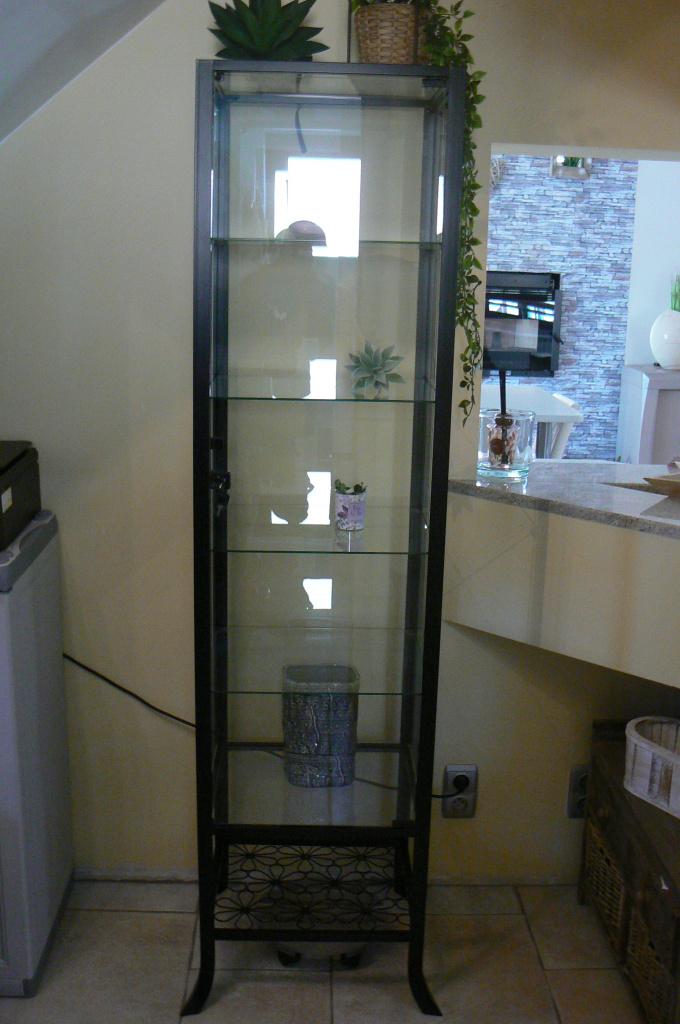 vitrine pour collections, 25 à 50 cm, Verre, Comme neuf, Moins de 50 cm
