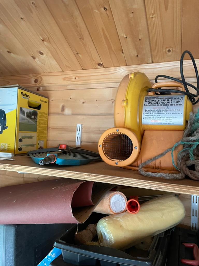 Ventilator van springkasteel, Ophalen, Zo goed als nieuw