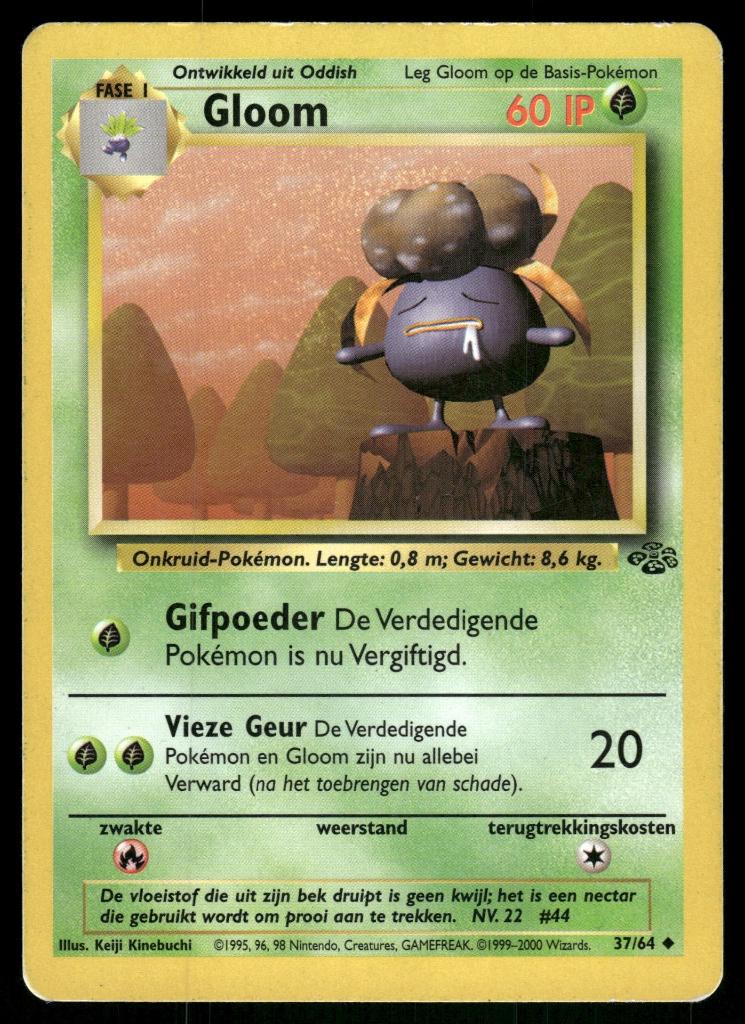 Gloom 37/64 - Jungle (NL) (NM), Hobby en Vrije tijd, Verzamelkaartspellen | Pokémon, Gebruikt, Verzenden
