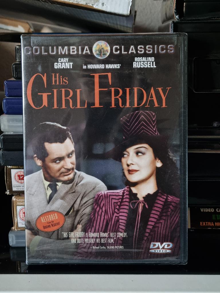 His Girl Friday, Cary Grant, Rosalino Russell, Regio 1, Cd's en Dvd's, Dvd's | Klassiekers, Ophalen of Verzenden, Nieuw in verpakking