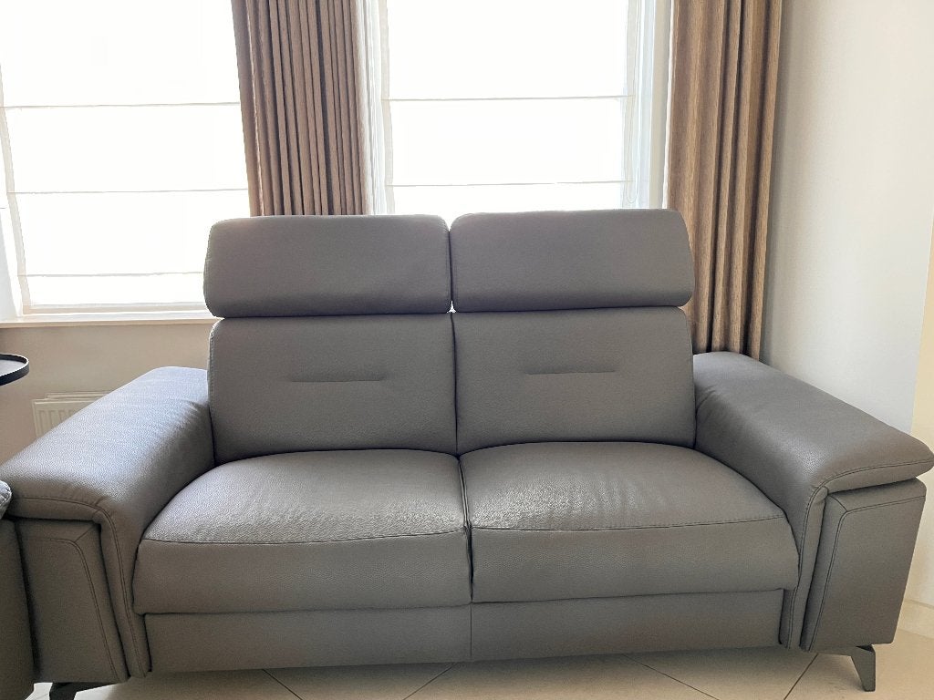 Salon  - 2 en 3 zit, Ophalen, Gebruikt, 100 tot 125 cm, Leer