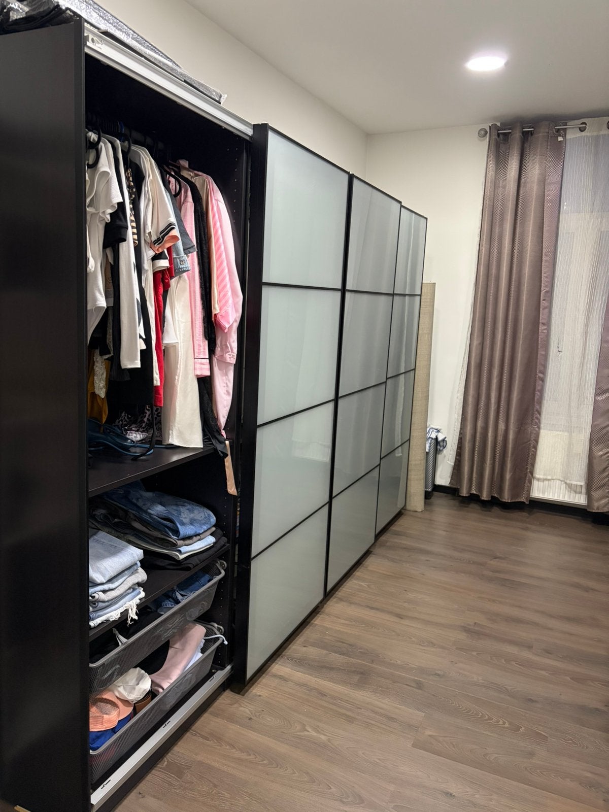 Grand dressing 2 armoires – portes coulissantes, Ophalen, Gebruikt, Glas