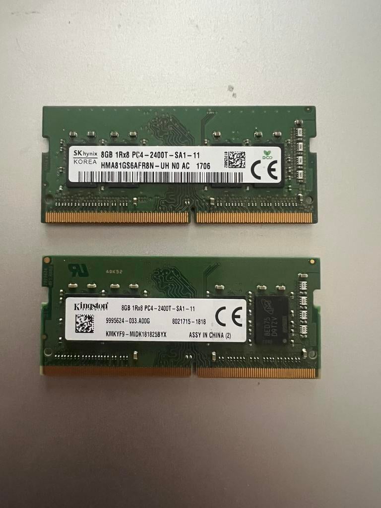 DDR4 2x 8GB sodimm 2400, Enlèvement, Comme neuf, DDR4