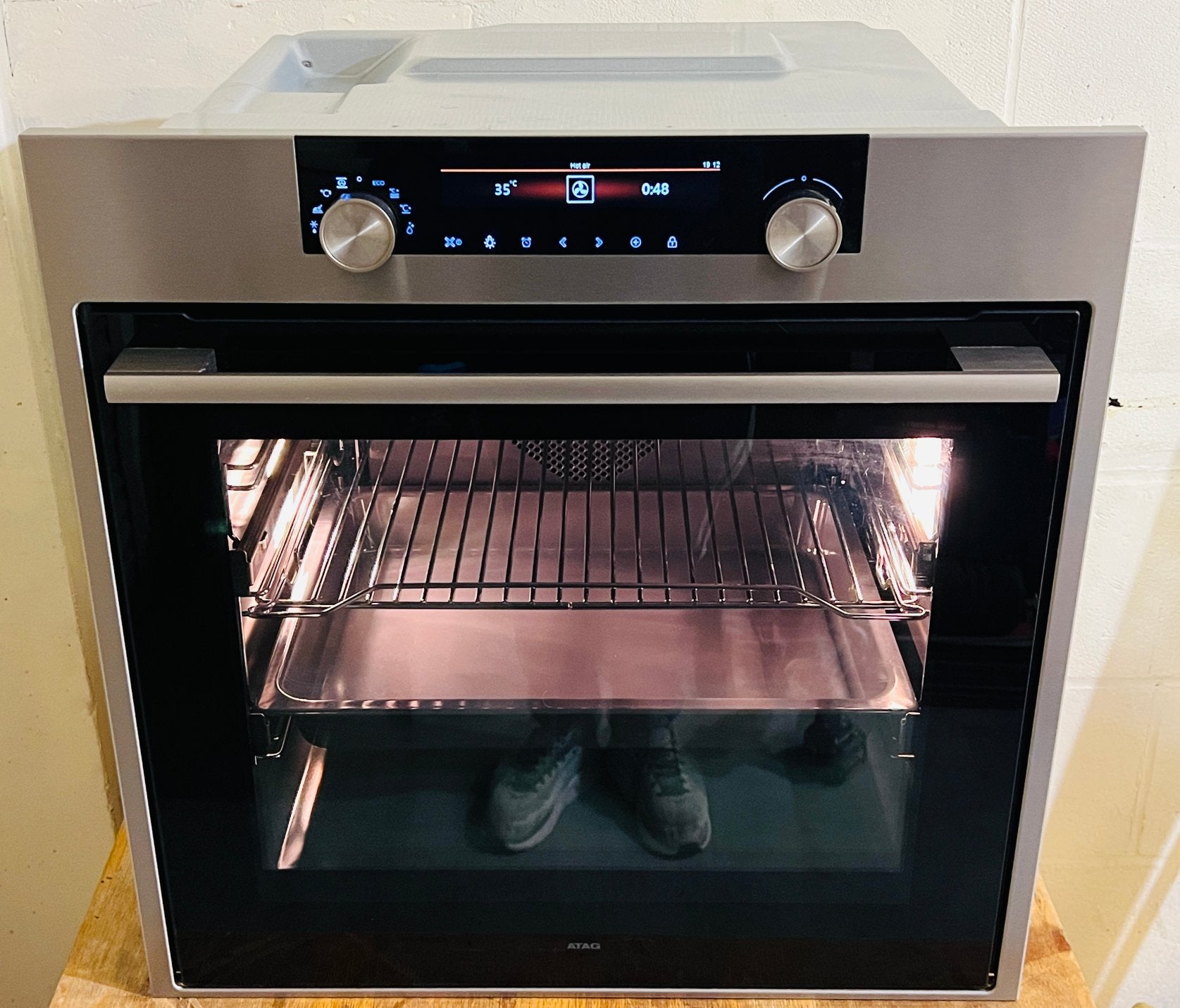 Luxe ATAG OX6511C multifunctionele inbouwoven., Electroménager, Enlèvement, Comme neuf, Encastré, Four