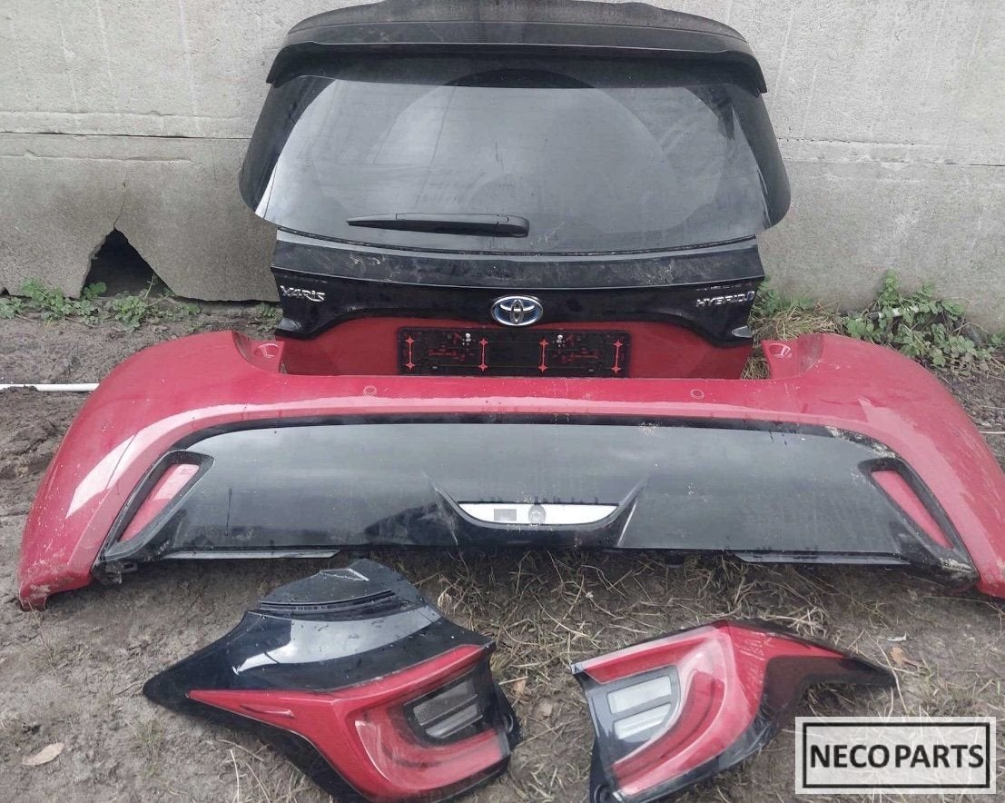 TOYOTA YARIS ACHTERKLEP ACHTERBUMPER ACHTERLICHTEN BUMPER, -, Toyota, Utilisé, -