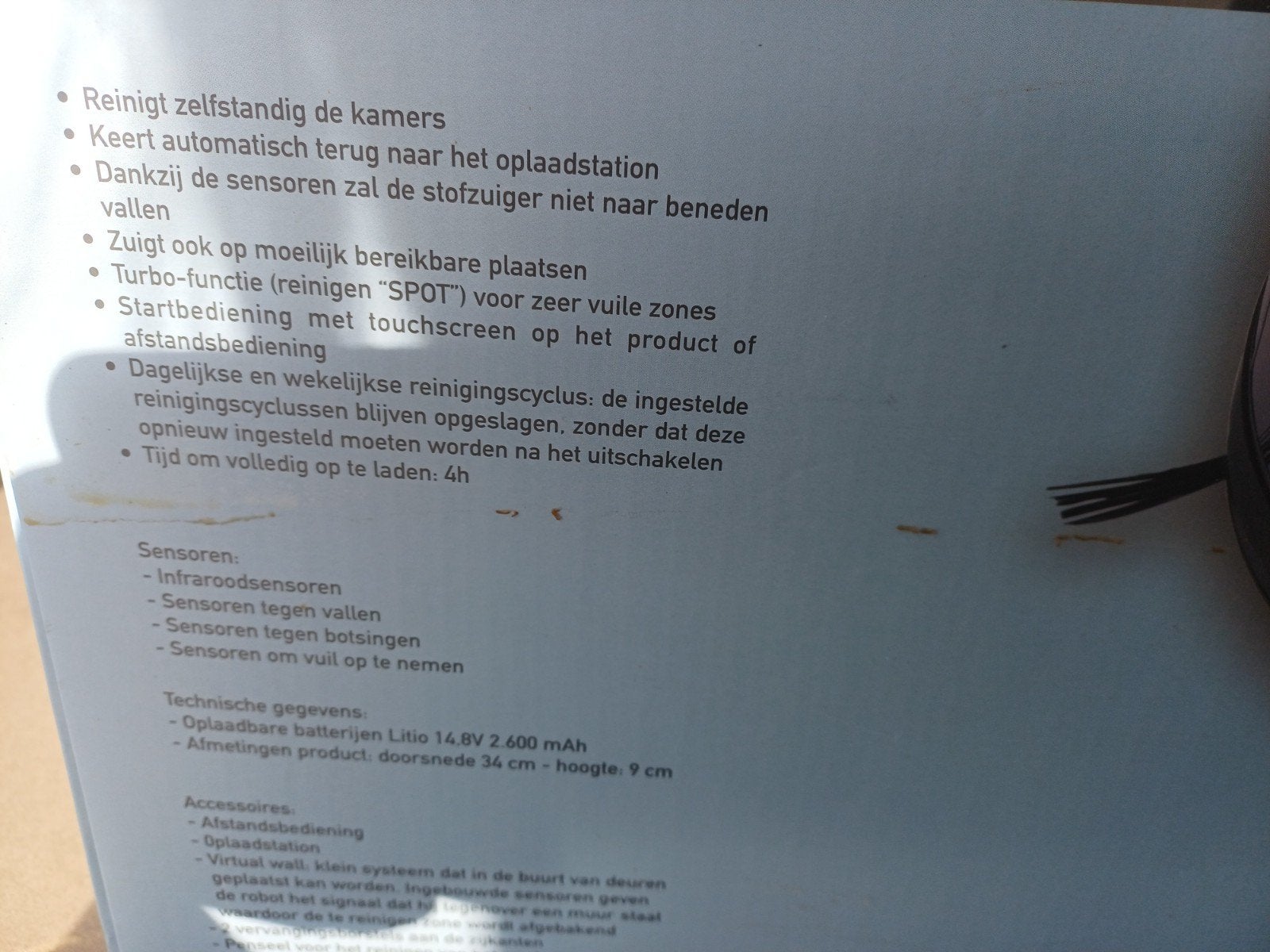 Robotstofzuiger niet gebruikt, Enlèvement, Aspirateur robot